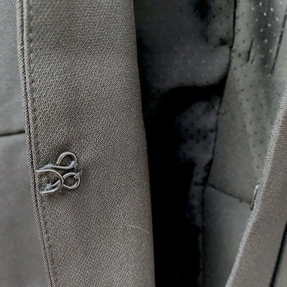 CARTONNIER Black Blazer Size Small Petite Womens Open Front Jacket Anthropologie - Picture 8 of 9